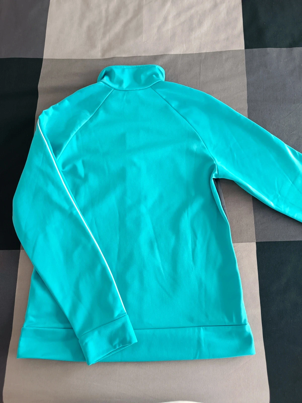 Casaco/manteau/abrigo/jas - cappotto com fecho azul turquesa da Domyos 12 anos – photo 2